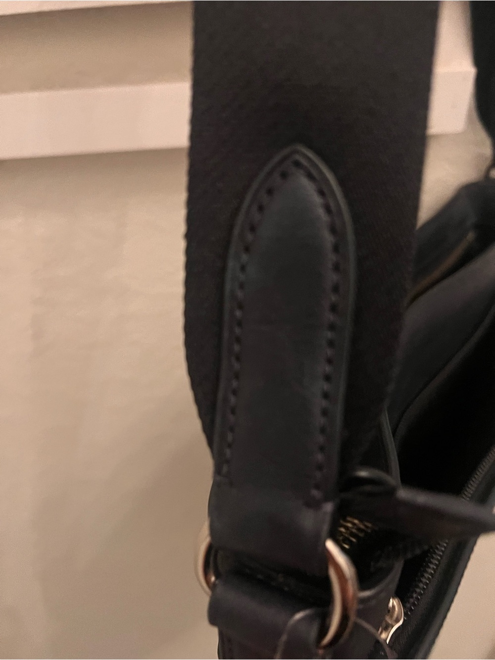 Coach New York Black & Green Colorblock Leather Messenger Crossbody Bag - Picture 13 of 16
